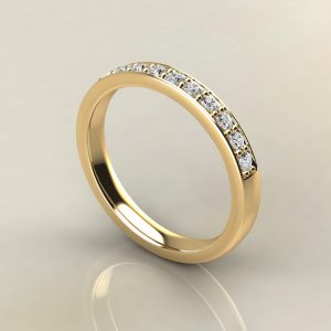 0.22Ct Round Cut Lab Created Diamond Wedding Band Ring