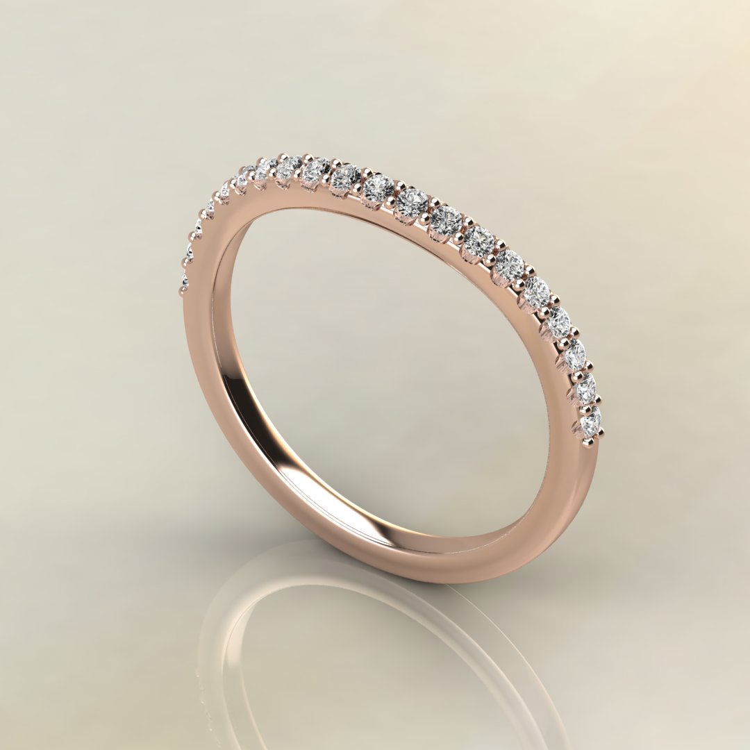 0.16Ct Round Cut Lab Created Diamonds Wedding Band Ring - Yalish Diamonds