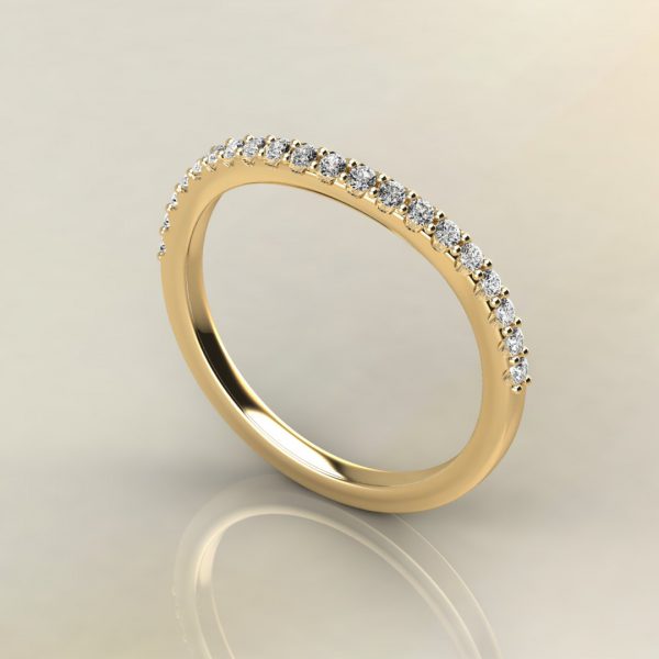 0.16Ct Round Cut Lab Created Diamonds Wedding Band Ring - Yalish Diamonds