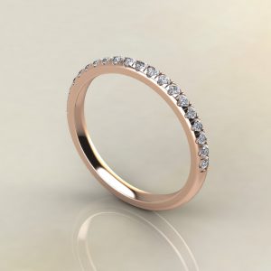 B022 Rose Gold 0.25Ct Wedding Band Ring