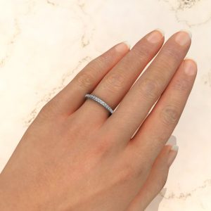 0.25Ct Moissanite Wedding Band Ring