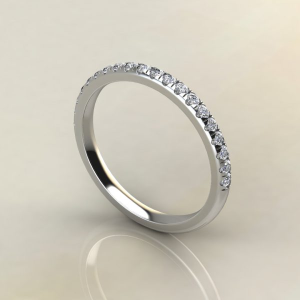 B022 White Gold 0.25Ct Wedding Band Ring