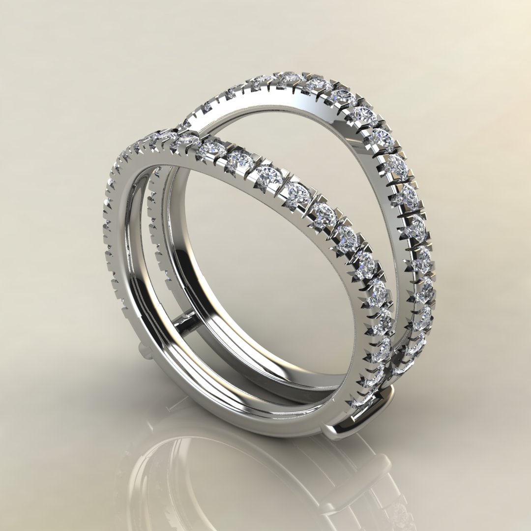 0.85 Ct Lab Created Diamonds Matching Ring Enhancer For Double Halo