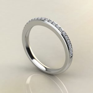 B026 White Gold 0.17Ct Wedding Band Ring
