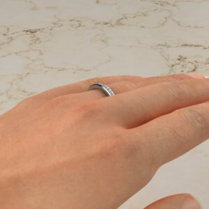 0.17Ct Lab Created Diamonds Wedding Band Ring