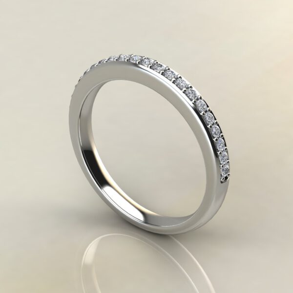 B026 White Gold 0.17Ct Wedding Band Ring