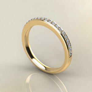 B026 Yellow Gold 0.17Ct Wedding Band Ring