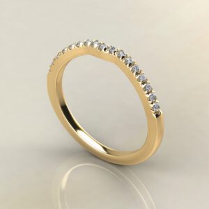B028 Yellow Gold 0.14Ct Wedding Band Ring