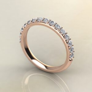 B037 Rose Gold 0.52Ct Wedding Band Ring