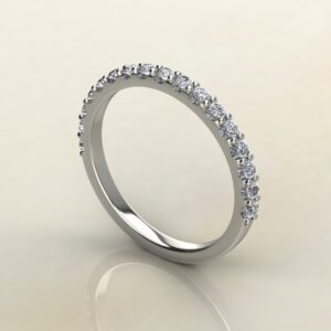 B038 White Gold 0.31Ct Wedding Band Ring