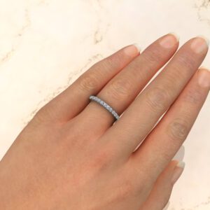 0.31Ct Lab Created Diamonds Wedding Band Ring