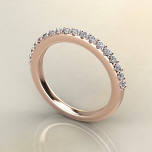 B041 Rose Gold 0.31Ct Wedding Band Ring