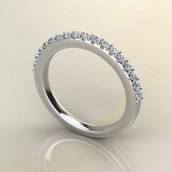 B041 White Gold 0.31Ct Wedding Band Ring