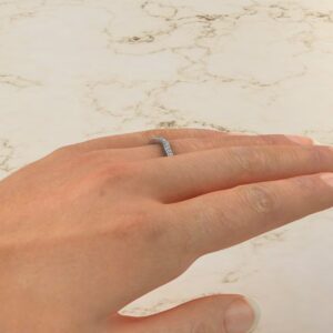 0.15Ct Round Cut Lab Created Diamonds Wedding Band Ring