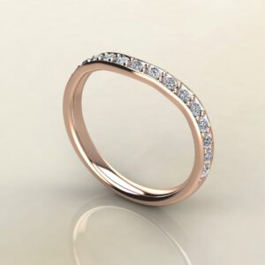 BC032 Rose Gold 0.39Ct Wedding Band Ring