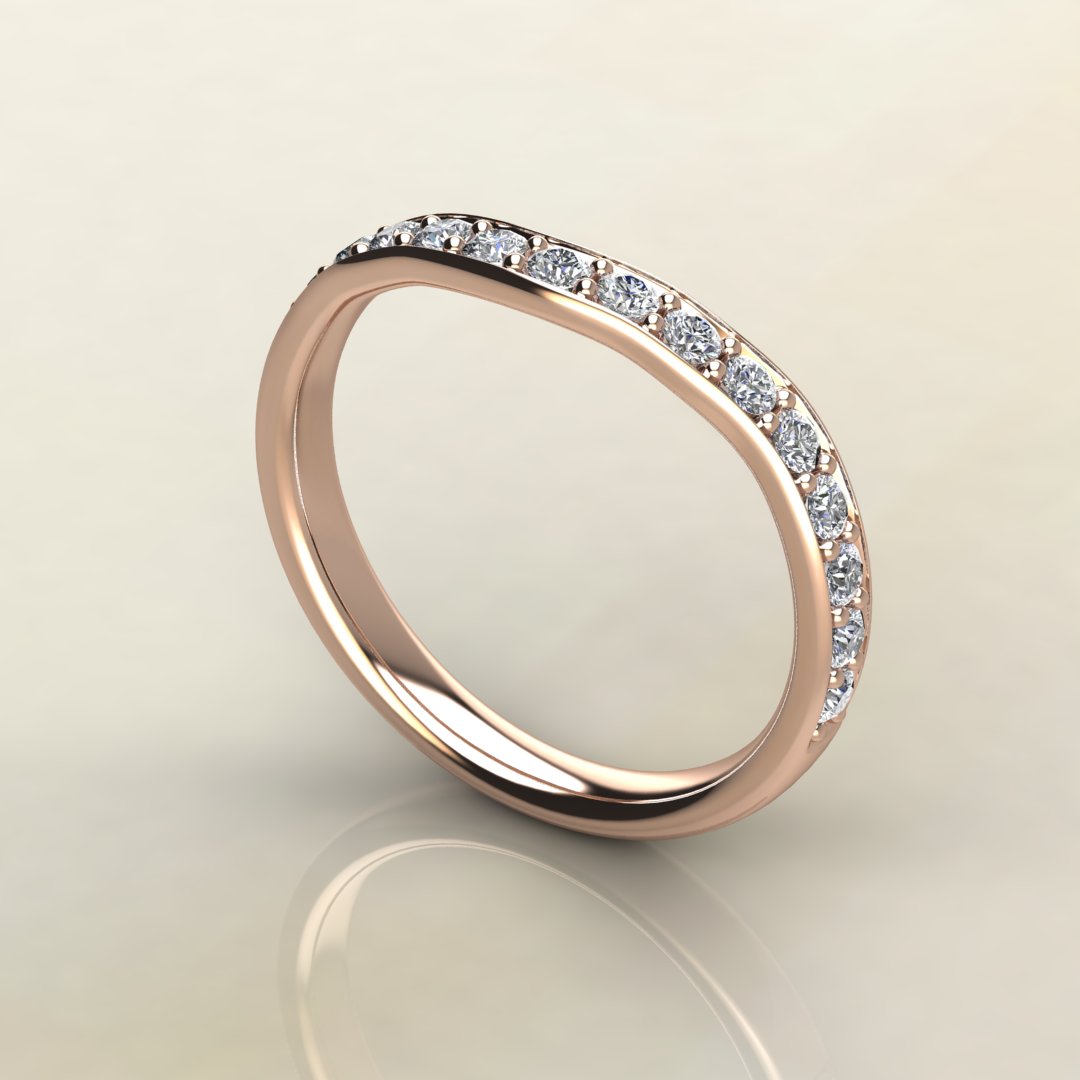 0.39Ct Lab Created Diamonds Wedding Band Ring Yalish