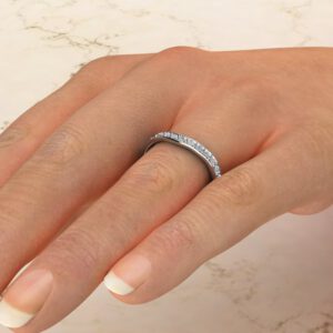 0.39Ct Moissanite Wedding Band Ring