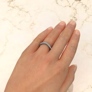 0.39Ct Lab Created Diamonds Wedding Band Ring