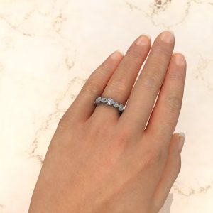 0.21Ct Anniversary Round Cut Lab Created Diamonds Ring