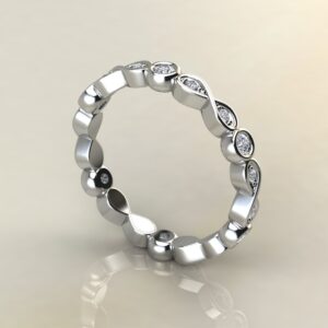 0.26Ct Infinity Round Cut Moissanite Eternity Band Ring