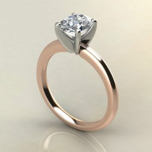 OV072 Rose Gold Classic Solitaire Oval Cut Engagement Ring