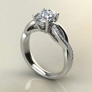 OV096 Thumbnail Engagement Ring