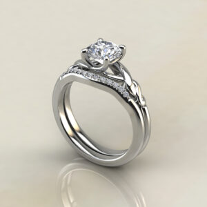 Ivy Solitaire Round Cut Moissanite Engagement Ring
