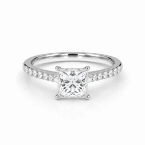 Side Stone Princess Cut