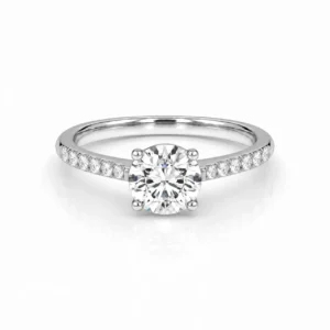 Side Stone Round Cut