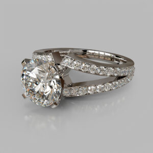 round-diamond-side-stone-split-shank-white-gold-ring-side-view-050 video thumbnail