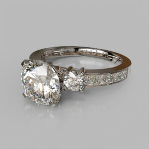 round-diamond-three-stone-pave-white-gold-ring-side-view-056 video thumbnail