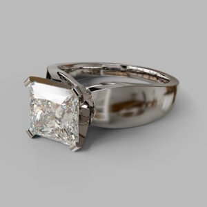 princess-cut-diamond-wide-band-solitaire-white-gold-ring-side-view-059 video thumbnail