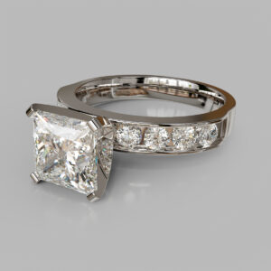 princess-cut-diamond-channel-set-white-gold-ring-side-view-067 video thumbnail